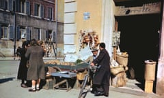 An outdoor market in Rome; Italian scientists are scouring old cooking manuals and medical formulae to recreate smells.