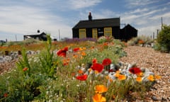 Derek Jarman’s home and garden at Dungeness in Kent.