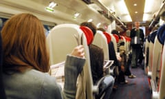 Passengers reading in a full carriage during a Virgin train journey from London Euston to Crewe.
Commuter train lines, worst routes and journeys