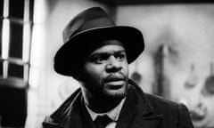 Tony Armatrading as Herald Loomis in Joe Turner’s Come And Gone by August Wilson at the Tricycle theatre, London, in 1990.