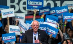 Senator Bernie Sanders campaign rally in Richmond, Virginia.<br>epa08254102 Democratic presidential candidate Senator Bernie Sanders participates in a campaign rally at the Arthur Ashe Center in Richmond, Virginia, USA, 27 February 2020. The Virginia primary is part of Super Tuesday on 03 March. EPA/ERIK S. LESSER