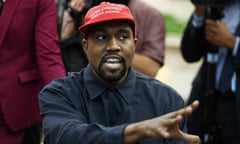 Kanye West pictured in the Oval Office, 11 October 2018.