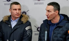 Vitali Klitschko (left) and his brother Wladimir