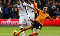 Derby County's Bradley Johnson and Wolves' João Teixeira