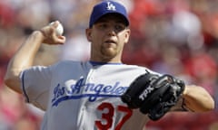 Charlie Haeger during his time with the LA Dodgers