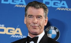 Pierce Brosnan<br>FILE - In this Feb. 7, 2015 file photo, Pierce Brosnan attends the Press Room at the 67th Annual DGA Awards, in Los Angeles. Police say former James Bond actor Brosnan has been stopped at a Vermont airport security checkpoint because of a knife he was carrying. Burlington Police Department Lt. Shawn Burke says airport authorities told him about Brosnan's encounter with Transportation Security Administration agents. He said Tuesday, Aug. 4, 2015, that police wouldn't be called to Burlington International Airport for such an incident and they don't have a report on it.  (Photo by Richard Shotwell/Invision/AP, File)