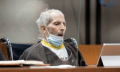 Robert Durst is seen at his sentencing hearing on 14 October.