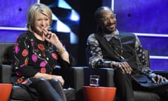 Martha Stewart, Snoop Dogg<br>FILE - In this March 14, 2015, file photo, Martha Stewart, left, and Snoop Dogg appear on stage at the Comedy Central Roast of Justin Bieber at Sony Pictures Studios in Culver City, Calif. VH1 announced August 8, 2016, that the two stars will host a new show this fall with a working title of “Martha &amp; Snoop’s Dinner Party.” (Photo by Chris Pizzello/Invision/AP, File)