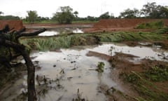 The wastewater basin at Glencore UK’s operations in Badila, southern Chad