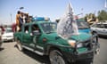 Taliban fighters patrolling in Kabul, Afghanistan, 16 August 2021