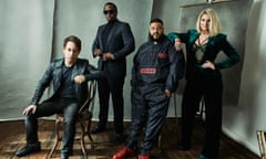 Charlie Walk, Sean ‘Diddy’ Combs, DJ Khaled, and Meghan Trainor from FOX’s The Four.