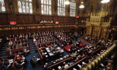 A general view of the House of Lords chamber in session
