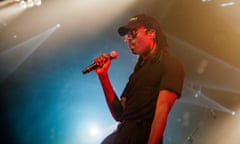 Elicits squeals from his teen fans … Dev Hynes, AKA Blood Orange.