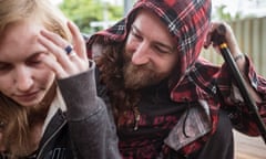 Life on the breadline writer Mick Smart with girlfriend Marnie