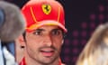 Carlos Sainz in his Ferrari racewear