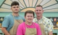 Matty, Josh and Danny in The Great British Bake Off final.