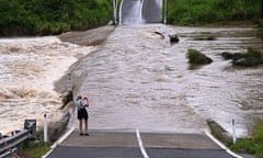 The Coomera river on the Gold Coast on Tuesday.