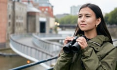 Mya-Rose Craig photographed holding a pair of binoculars