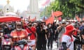 Protesters in Bangkok.