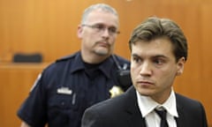 Emile Hirsch Court Appearance<br>PARK CITY, UT - AUGUST 17:  Actor Emile Hirsch is taken in to custody after appearing in court August 17, 2015, in Park City, Utah. Hirsch made a plea deal for misdemeanor assault and has been ordered to serve 15 days in jail, pay a USD 4,750 fine and perform 50 hours of community service.  If he completes the all the requirements associated of the sentence the charge will be dismissed.  Hirsch is charged with felony aggravated assault and intoxication after allegedly putting a studio executive, Daniele Bernfeld, in a chokehold at a nightclub during the Sundance Film Festival January 25 in Park City.  (Photo by Rick Bowmer-Pool/Getty Images)