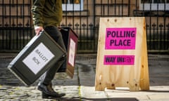 Scottish Parliament election 2016 campaign<br>Ballot boxes are carried as Edinburgh council staff deliver signage and materials for set-up of the Lothian Chamber polling station ahead of the Scottish Parliament Election on Thursday. PRESS ASSOCIATION Photo. Picture date: Tuesday May 3, 2016. Photo credit should read: Danny Lawson/PA Wire