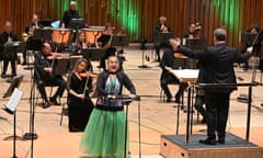 The BBC Concert Orchestra conducted by Sakari Oramo perform: Anna Clyne Within her Arms Joseph Haydn Symphony No 49, La Passione Magnus Lindberg Accused (world premiere of chamber version) with soprano And Komsi without an audience in the Barbican Hall on Friday 6 Nov. 2020 Photo by Mark Allan