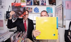 2ManyDJs AKA David (left) and Stephen Dewaele at World of Echo music store in east London. 