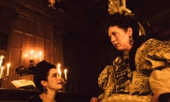 Rachel Weisz and Olivia Coleman in The Favourite 2018 film still