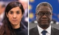 Nadia Murad and Dr Denis Mukwege