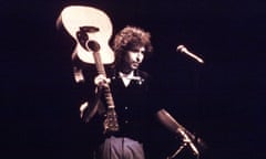 ‘He will live longest and most powerfully in the memory as a lone figure in the spotlight with an acoustic guitar’ ... Bob Dylan in 1979.
