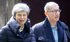 Prime Minister Theresa May attends church, Maidenhead, UK - 19 May 2019<br>Mandatory Credit: Photo by DAVID HARTLEY/REX/Shutterstock (10240828m) Prime Minister Theresa May and husband Philip May attend Morning Prayers Prime Minister Theresa May attends church, Maidenhead, UK - 19 May 2019