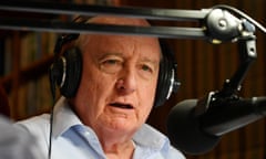 Alan Jones during his final breakfast show for 2GB  in 2020