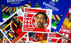 Topps official stickers for Euro 2024.