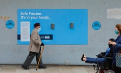 The city centre in Preston, which is facing a fresh lockdown within days