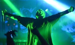 Insane Clown Posse performing in Santa Ana last month.