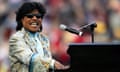 FILE: Rock Legend Little Richard Dead At 87<br>FILE - MAY 9, 2020: It was reported that Little Richard, a founding father of rock and roll, died of unknown causes at age 87 MEMPHIS, TN - DECEMBER 31:  Musician Little Richard performs during the halftime show of the game between the Louisville Cardinals and the Boise State Broncos in the AutoZone Liberty Bowl on December 31, 2004 at the Liberty Bowl in Memphis, Tennessee. Louisville defeated Boise State 44-40.  (Photo by Andy Lyons/Getty Images)