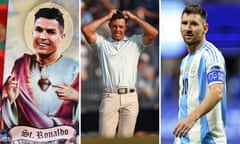 Cristiano Ronaldo, Rory McIlroy and Lionel Messi