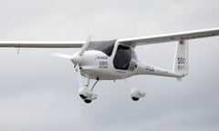 Slovenian-made Pipistrel electric plane.