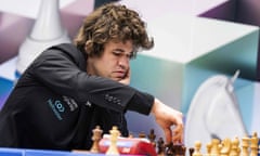 Magnus Carlsen in action at Tata Steel Wijk aan Zee