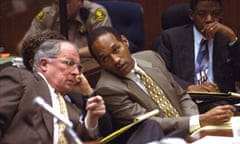 F Lee Bailey at the OJ Simpson murder trial in 1995. Bailey was the most valuable member of his defense team, Simpson said.