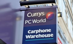 A Dixons Carphone sign