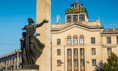 Liberty Monument at Liberty Square in Chișinău, the capital of Moldova.