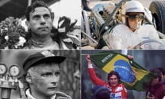 Jim Clark, Jack Brabham, Niki Lauda and Ayrton Senna.