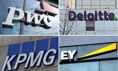 Logos of the big four accountancy firms