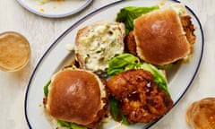 Yotam Ottolenghi's old bay fish sandwich with cheats tartare sauce.