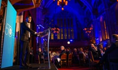 Rishi Sunak speaking at the Guildhall