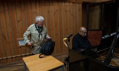 Saxophonist Lee Konitz with pianist Kenny Barron.