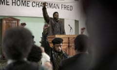 Lakeith Stanfield, foreground, and Daniel Kaluuya in Judas and the Black Messiah.