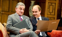 Henry Goodman as Sir Humphrey Appleby and David Haig as Jim Hacker in Yes, Prime Minister by Antony Jay and Jonathan Lynn at the Gielgud theatre in 2010.