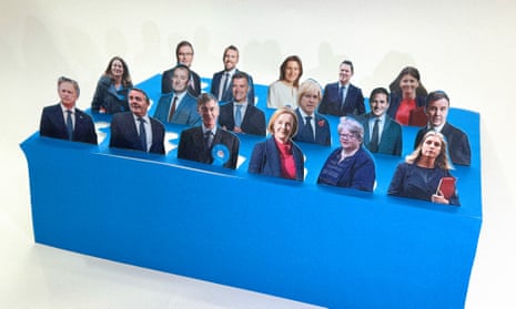 MPs that have lost their seats made out of paper